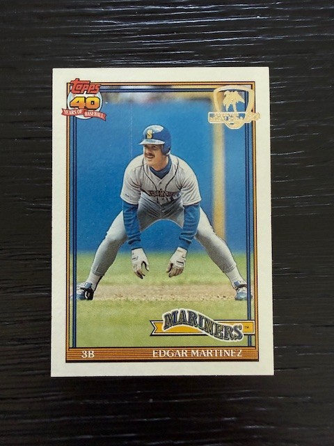 1991 Topps Desert Shield #607 Mariners Edgar Martinez MT