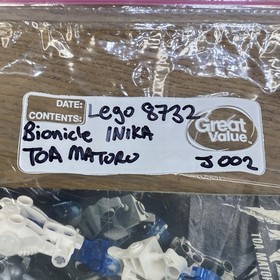LEGO Bionicle 8732 Toa Matoro Inika Figure Manual Tested Sword No Batteries Inco
