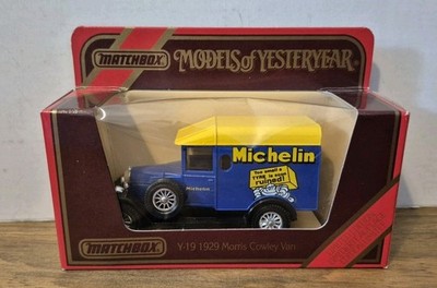Y 19 1929 Morris Cowley Van Michelin Models of Yesteryear Matchbox in J Box