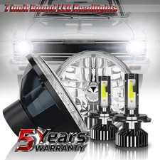 Pair 7 Led Headlights Dot Hilo Beam For Chevy Nova 1963-1978