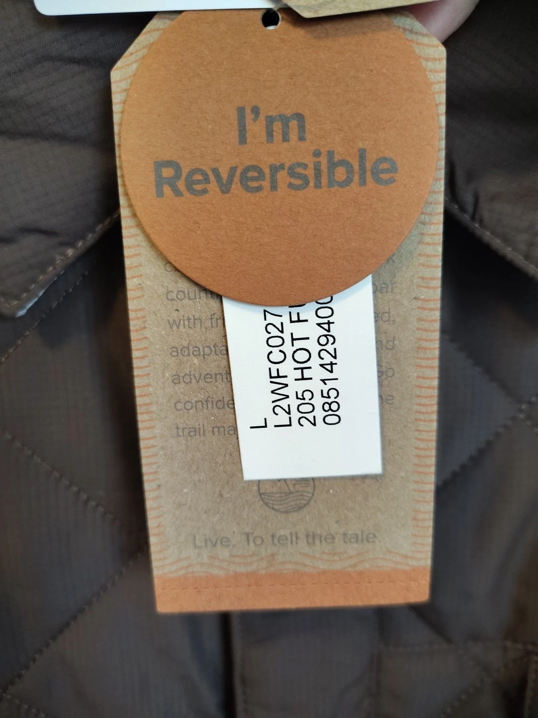 & Lore By Tahoe River Men's Reversible Coat Large Snap Buttons Brown Outerwear  image 9