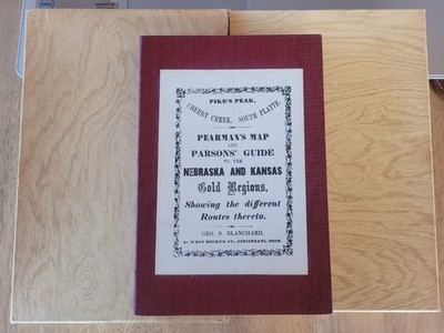 1859 Pikes Peak Guide Pearman's Map Parsons' Guide to Gold Regions Mumey Reprint