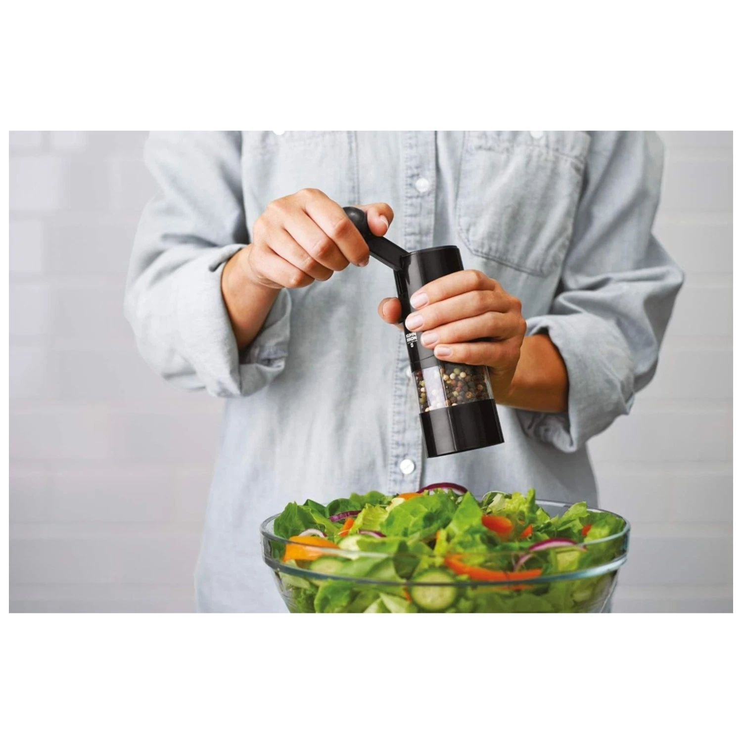 Ceramic Ratchet Grinder, White - 8.5" Perfect for Spices