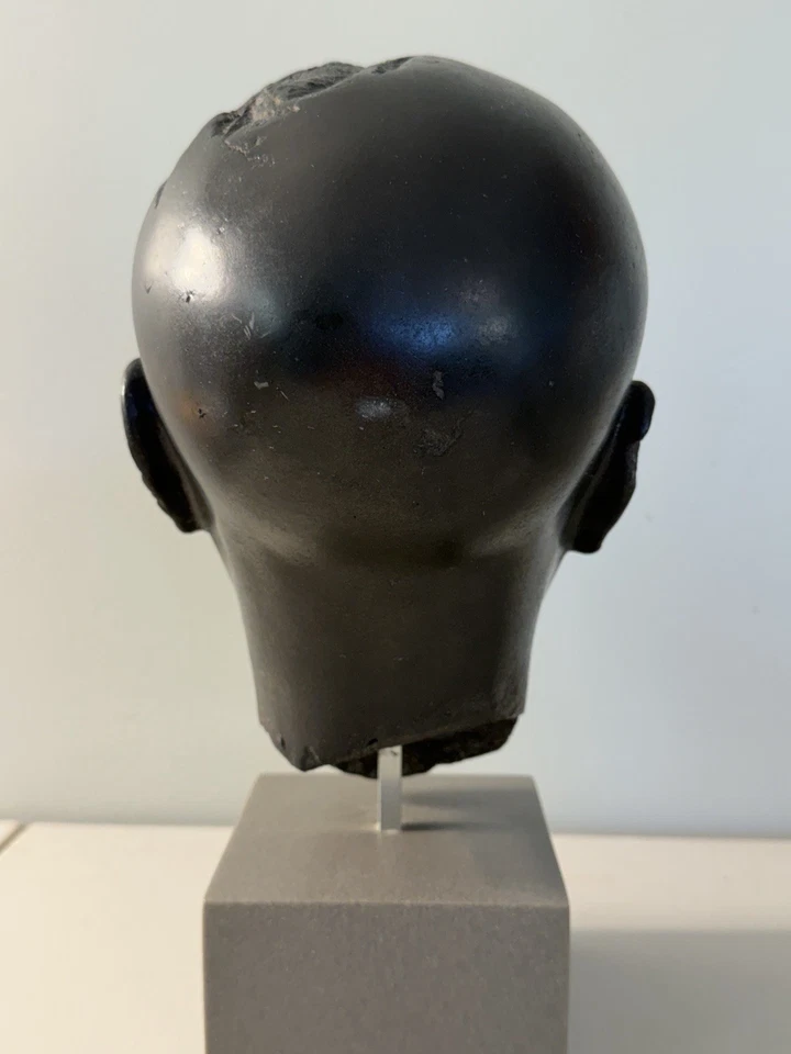 "Escultura de cabeza de hombre vintage de tamaño natural hecha a mano muy pesada 13"" pulgadas de alto" Foto 4 de 4