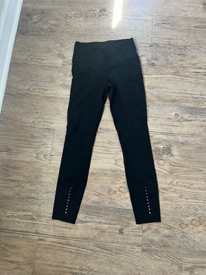 LULULEMON Fast N Free Nulux Full Length Running Pockets  Black size 4