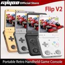 Compact Retro Handheld Game Console with 3.5-inch IPS Display and Dual Analog St