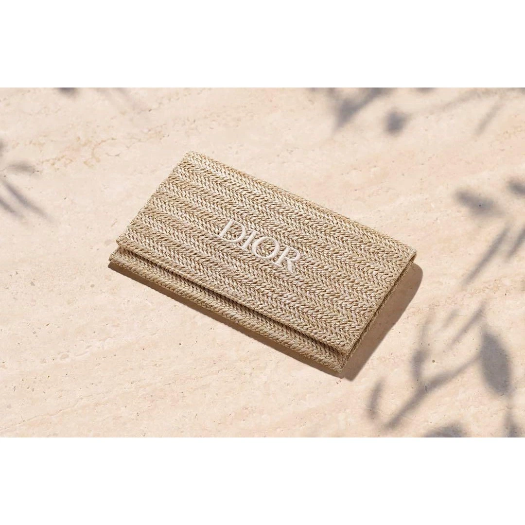 Pochette Christian Dior Nouveauté 2023 été rotin beige JP originale limitée