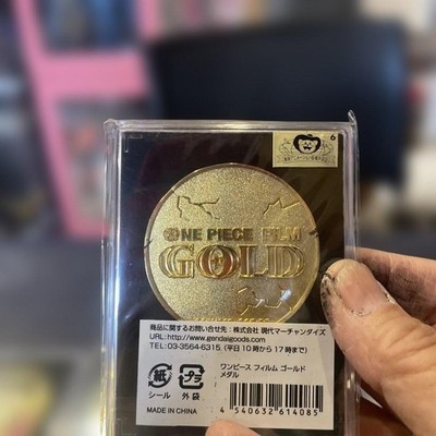 ONE PIECE FILM GOLD メダル 10枚セット One Piece Film Gold Medals Set 10 Character Gold Coins Official