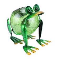 Solar Garden Lantern Waterproof LED Frog Solar Lights Outdoor Decorative Tabl...