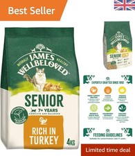 4kg Turkey Chunk Dry Food for Senior Cats - Digestive & Heart Care Formula 14.00 per kilo