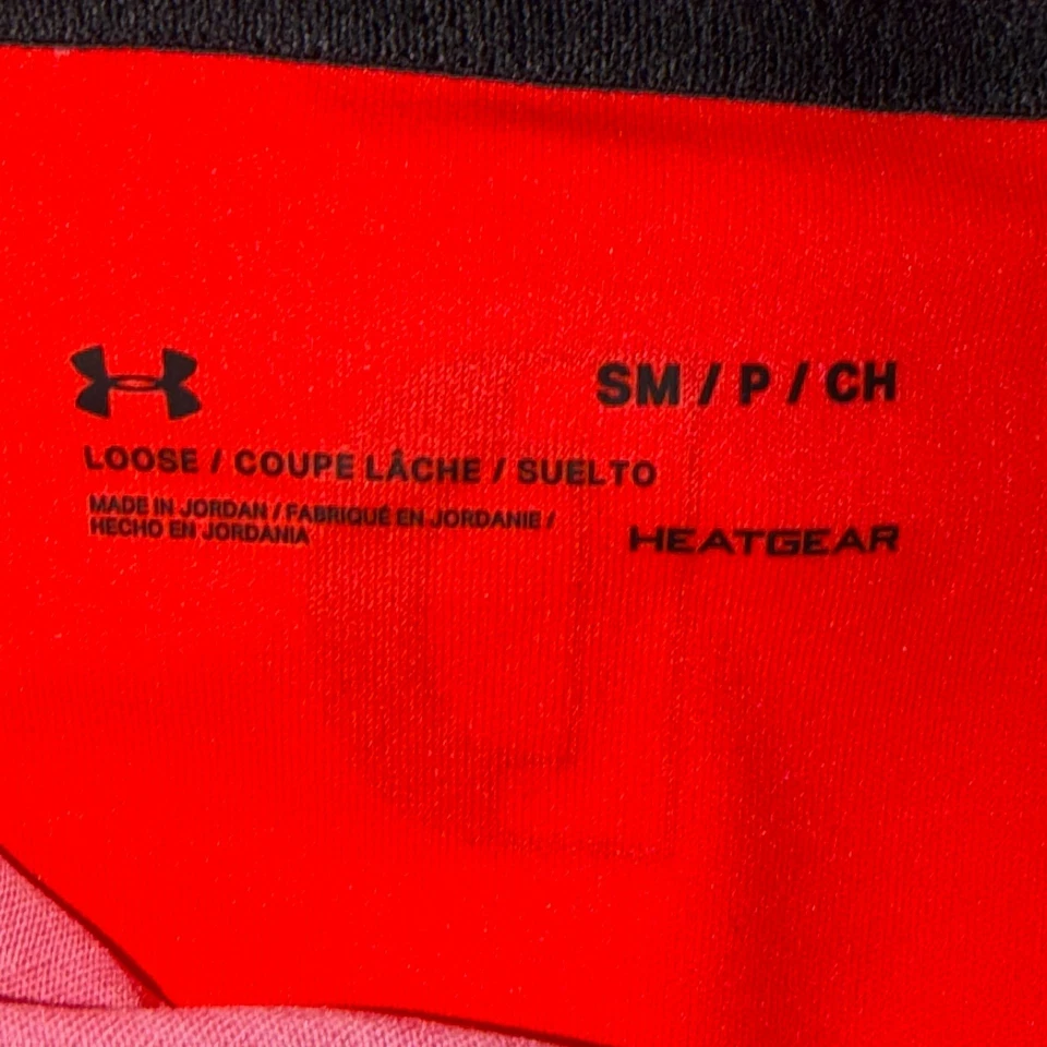 Sudadera con Capucha Under Armour Mujer Rosa Naranja Negro Heatgear Calce Suelto Tecnología Neón Usada en Excelente Condición Foto 4 de 4