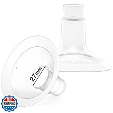 Replace Flanges 2-Pack of 27mm Breast Shields Compatible with Lansinoh, Medel