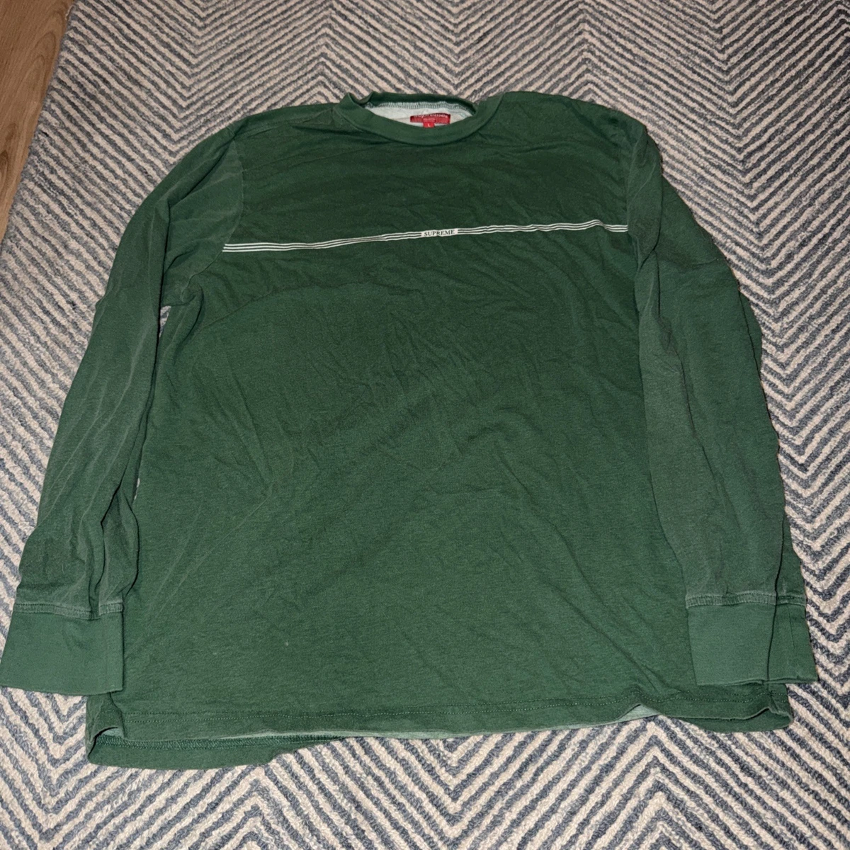 supreme Washed Stripe Polo \