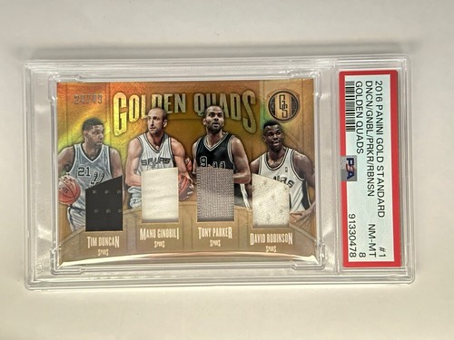2016-17 Panini Gold Standard Golden Quads Duncan/Ginobili/Parker/Robinson 24/49