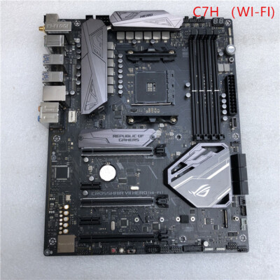 For ASUS ROG CROSSHAIR VII HERO (WIFI) Motherboard AMD X470 Socket