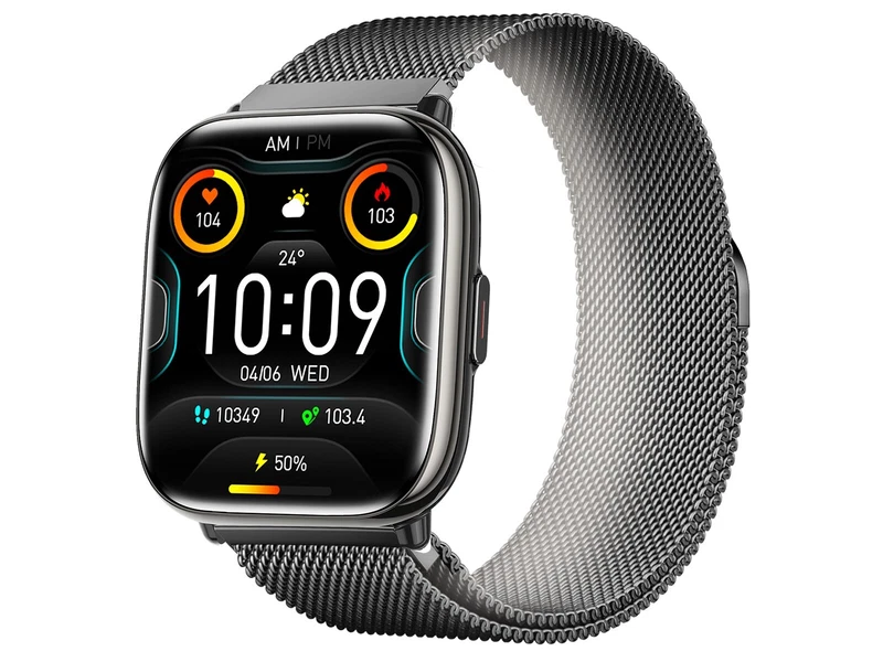 Orologio Smartwatch Fitness Cardio Trevi Due cinturini Nero e Blu Android iOS