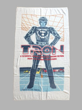 RARE! Vtg 1982 Tron Disney Movie Mail-Away Promo 56" x 32" Beach Towel 80s!