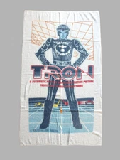 RARE! Vtg 1982 Tron Disney Movie Mail-Away Promo 56" x 32" Beach Towel 80s!