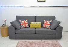 Marks & Spencer Nantucket Sofa M&S Large 3Seater Chunky Weave Charcoal RRP £1599