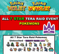 ALL 7 STAR TERA RAID Pokemon in Pokemon Scarlet/Violet  + Mightiest Mark MEW