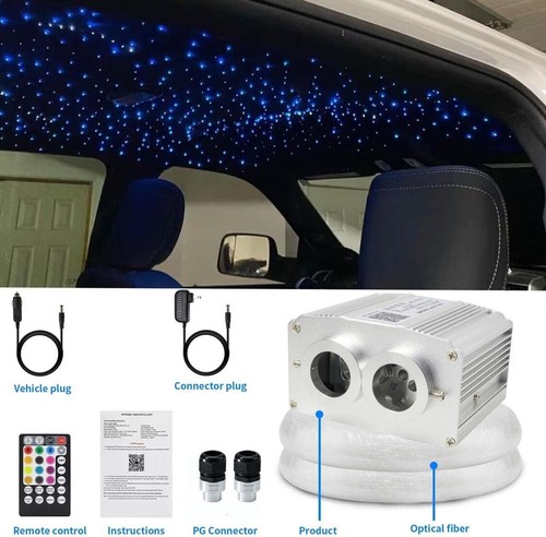 Dual Port 16W Twinkle BT Fiber Optic Lights Star Ceiling Light Kit- NO REMOTE - Picture 6 of 21