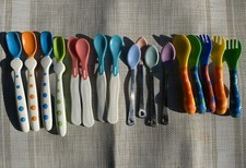 Baby Spoons Munchkin Gerber Toddler Silicone Stainless Steel Mixed Lot Of 17