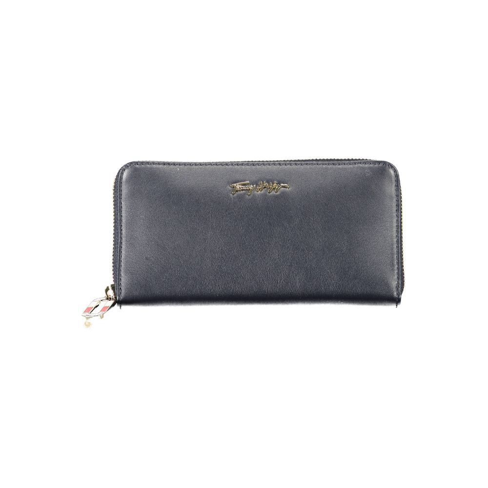 Tommy Hilfiger Blue Leather Women's Wallet Stylish and Functional