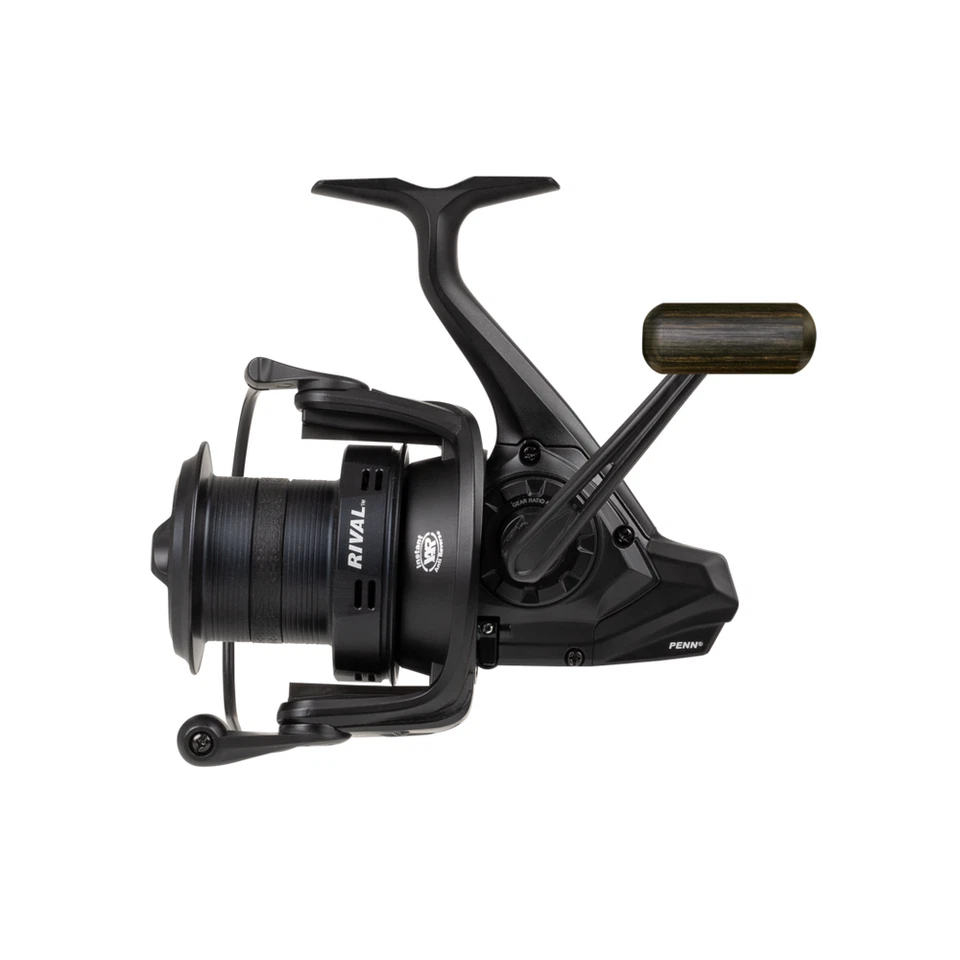 PENN RIVAL 8000 LONGCAST BLACK MULINELLO CARPFISHING LONG CAST REEL A1308 - Immagine 2 di 4