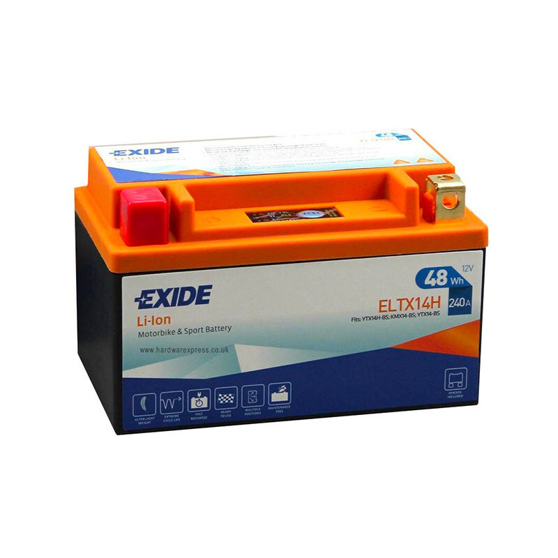 Batterie moto YTX14-BS Exide Lithium pour un démarrage parfait après l'hivernage