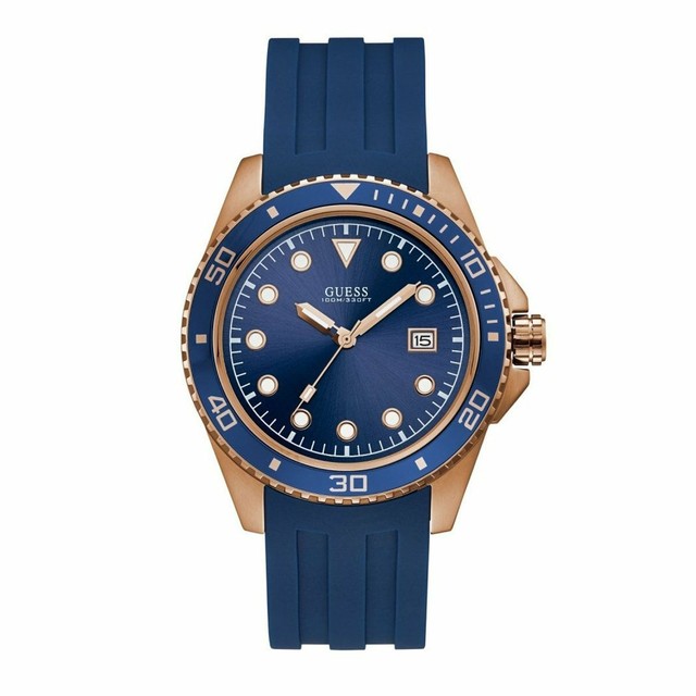 guess blue watch