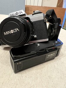Minolta XG-M + Minolta 50mm Objektiv + Drive 1 Motor