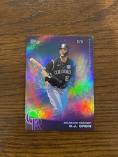 C.J. Cron CJ 2022 Topps x Steve Aoki WAVE 2 Tie-Dye GLITTER BLAST Foil /5