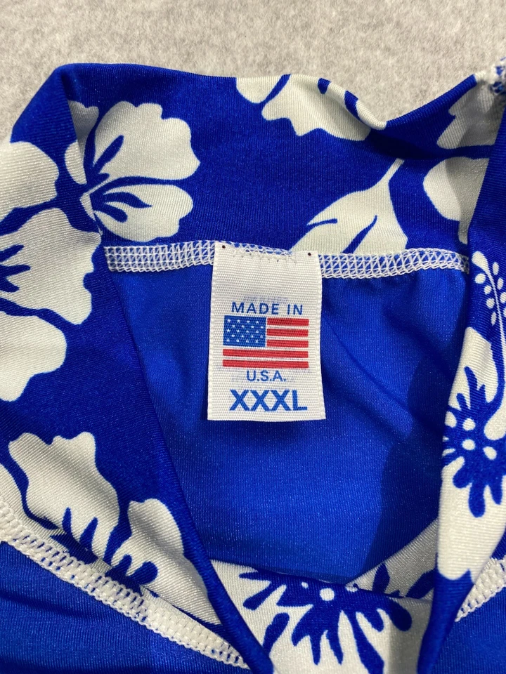 Camisa de natación de manga corta para jóvenes Surf Station talla XXL azul Hawaii FPS - Hecha en EE. UU.  Foto 2 de 4