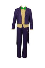 El Guasón Batman Arkham City Disfraz Cosplay Payaso Villano Conjunto Talla Niño-US 3XL