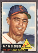 1953 Topps Set-Break #189 Ray Jablonski EX-EXMINT *JAYSACE*