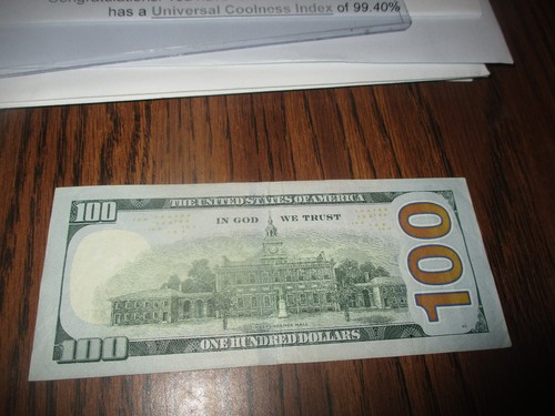 2009 $100 FEDERAL RESERVE FANCY SERIAL # SIX THREES ~33332233~ BINARY NUMBER - Picture 2 of 2