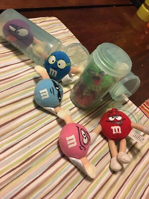 M&Ms Set Of 3 Tubes M&M Micro Plush Swarmees From 2000 Plus Extra Red Friend