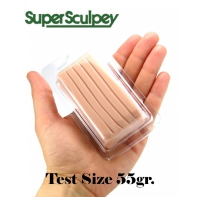 Super Sculpey Beige 55 gr - TEST FORMAT - Polymer clay OOAK Sculpting putty