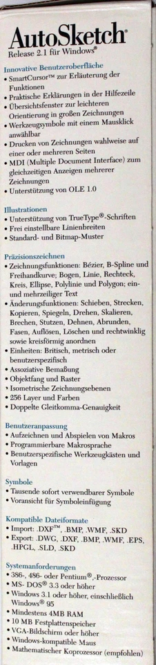 RARITÄT - Autodesk AutoSketch 2.1 - Windows - Deutsch - 3½″ - Bild 3 von 4