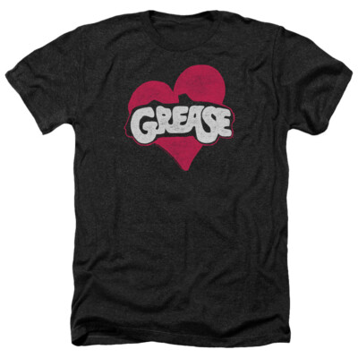 GREASE HEART Licensed Adult Men's Heather Tee Shirt SM-3XL