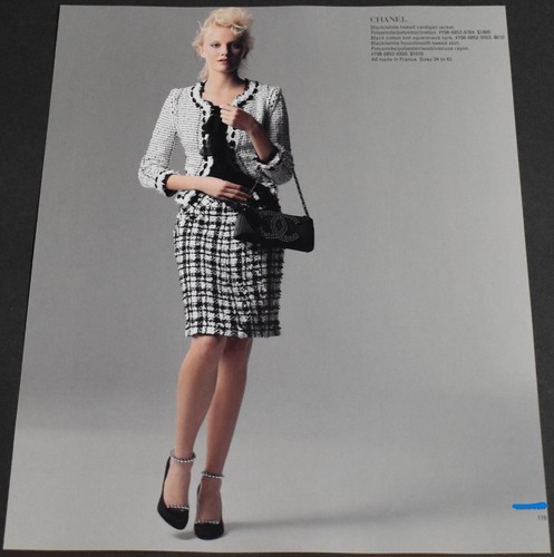 2005 Print Ad Sexy Fashion Heels Long Legs Lady Blonde Chanel Skirt Feminine Art