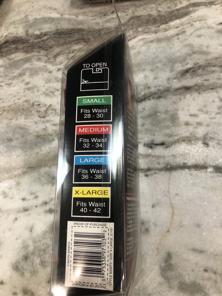 New Vintage Hanes Men's Bikini Briefs Underwear 1998 eBay