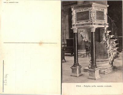 Pisa Italy Pupil Near Central Nave Postcard Unused (40450)