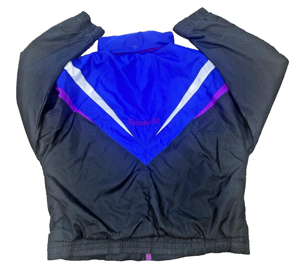 Chaqueta cortavientos vintage Reebok Sport Y2K nailon talla grande Foto 2 de 4