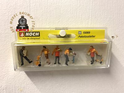Noch 15069 handbemalte Figuren - Paketträger x 6 Personen - Maßstab OO/HO