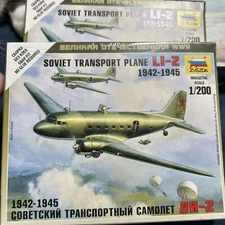 Zvezda Models 1/200 Li-2 Soviet Transport Plane