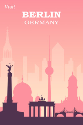 Germany Berlin Poster by Vintage Travel Posters Giclee Art Print Ships Free