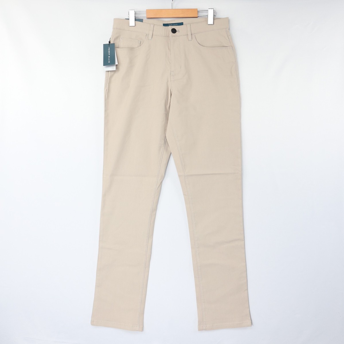 slim fit dress slacks Classic Fit Solid Stretch Suit Pant – Perry Ellis main image 1