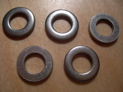 Packungen -- M1,6 (1,6 mm) A2 Edelstahl FLACH Unterlegscheiben