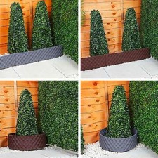 2.38m Faux Rattan Plastic Lawn Edging Smart Garden Outdoor Garden Lawn Edging